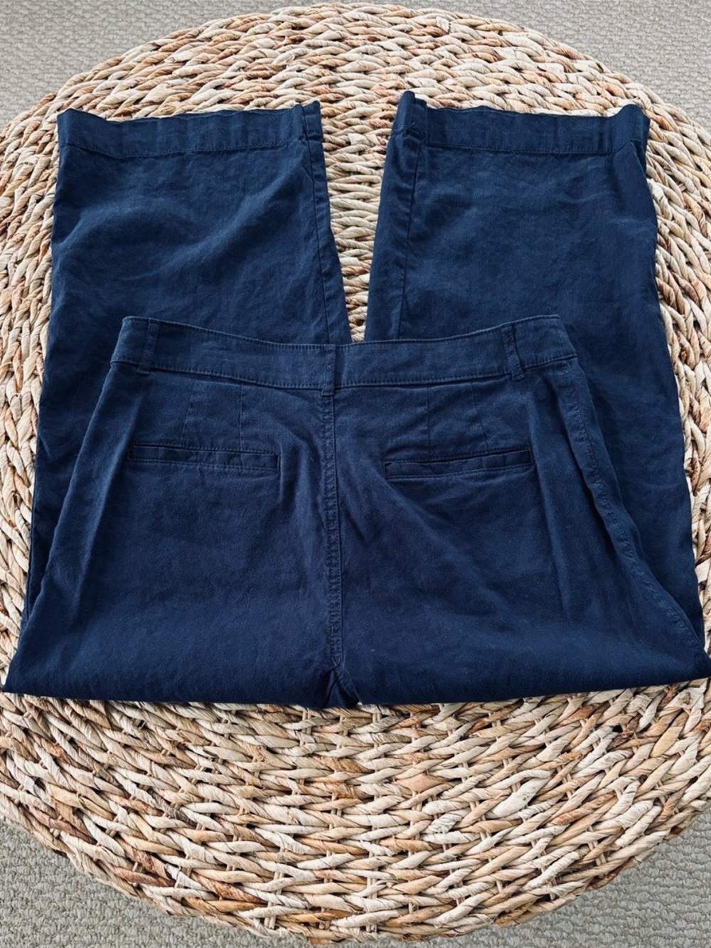 LOFT Palmer Linen Blend Wide Leg Curvy Fit Pant - Picture 6 of 11